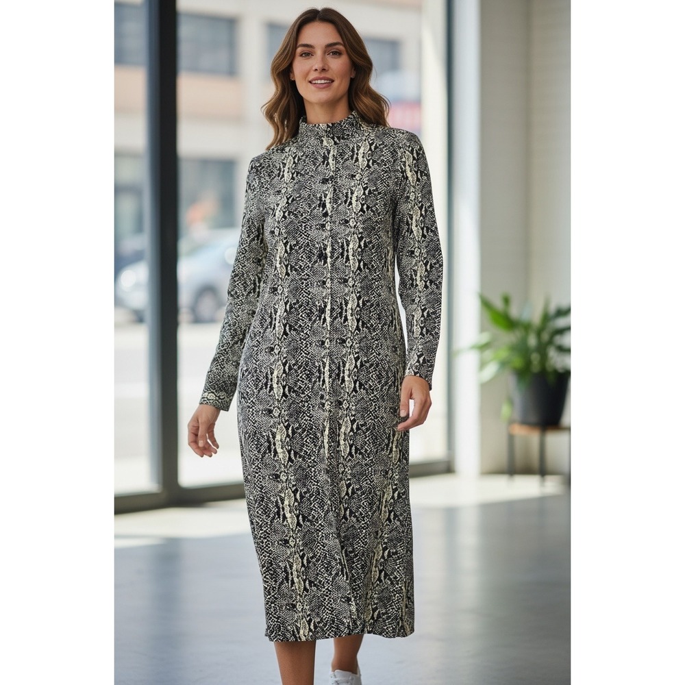 grey snake print shirt dress Norma Kamali | Tops | Norma Kamali Button Down Long Sleeve Sch toe_round toe